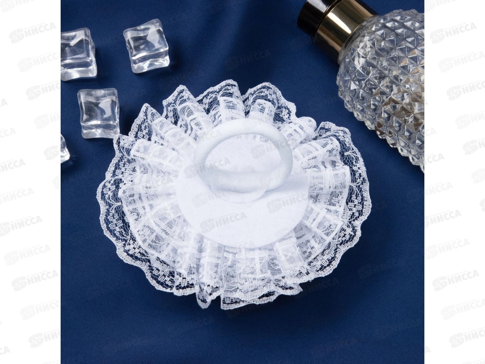 Резинка  д/в &quotШкольница&quot бант кружевной 10см белый 10526772