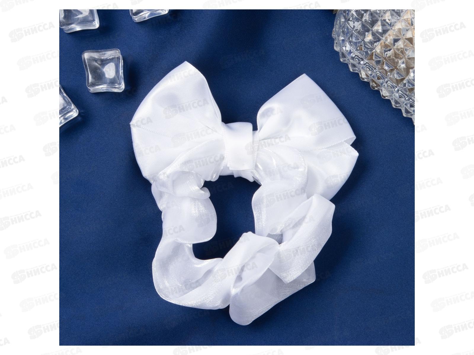 Резинка  д/в &quotШкольница&quot орбита бант 10см белый 10526773