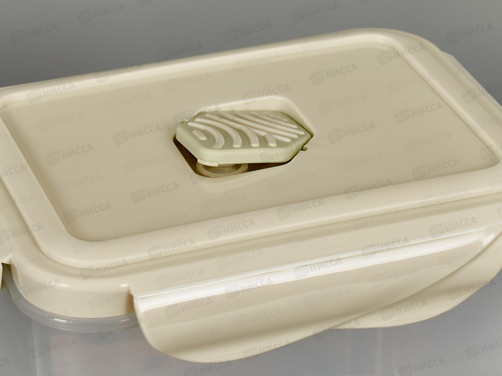 Контейнер д/прод 0,9л &quotEco Style&quot прям герм Св-сер 433121330 *32 БП