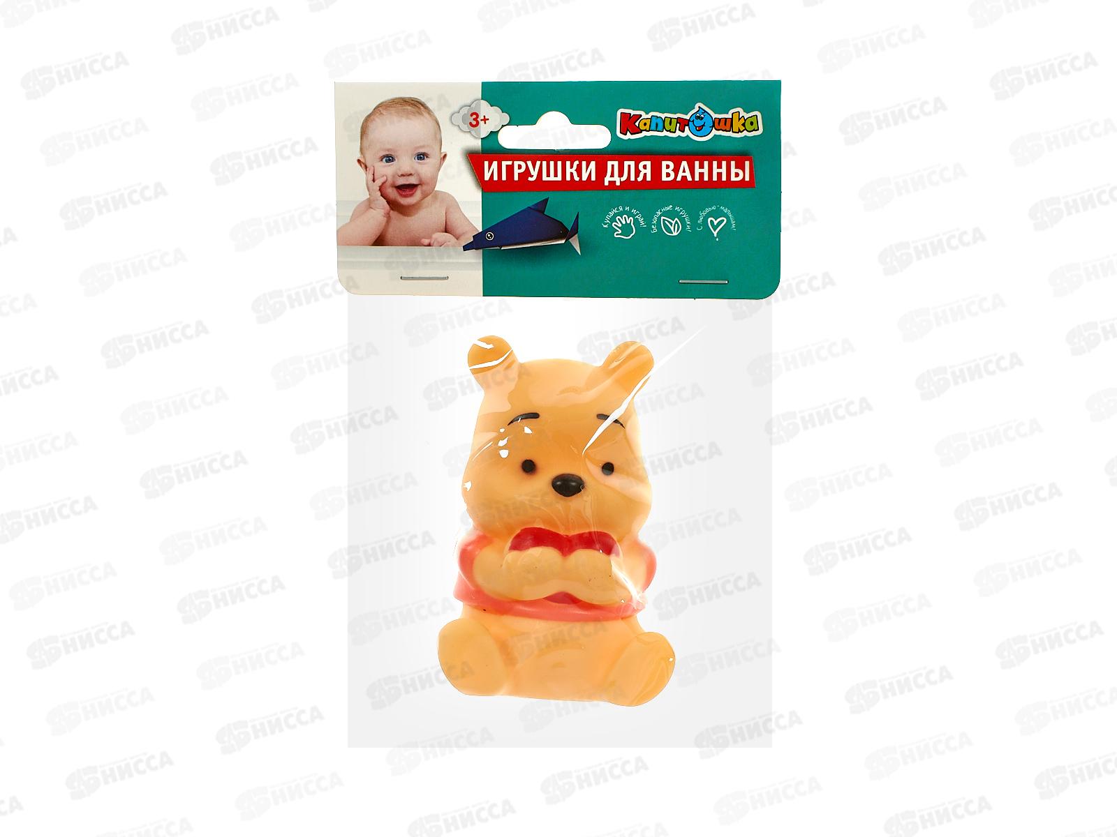 Игрушка для ванны 2310R0049-R Мишка &quotКапитошка&quot, в сетке