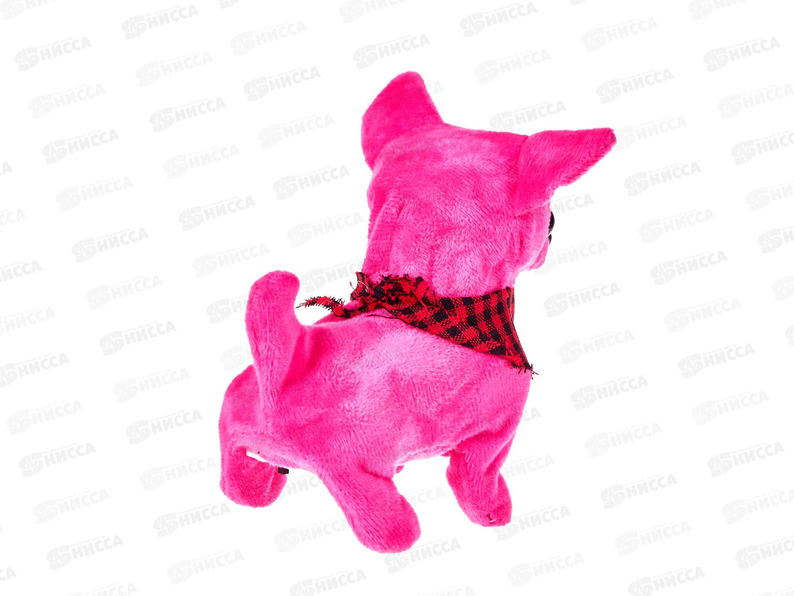 Собачка мягкая на бат. 2006330 в коробке 14,8*9,3*14,5см