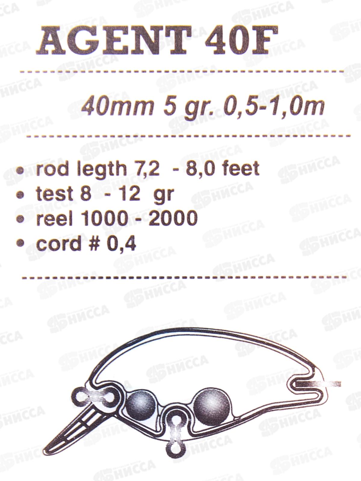 Воблер AGENT 40F 413 TsuYoki 234371