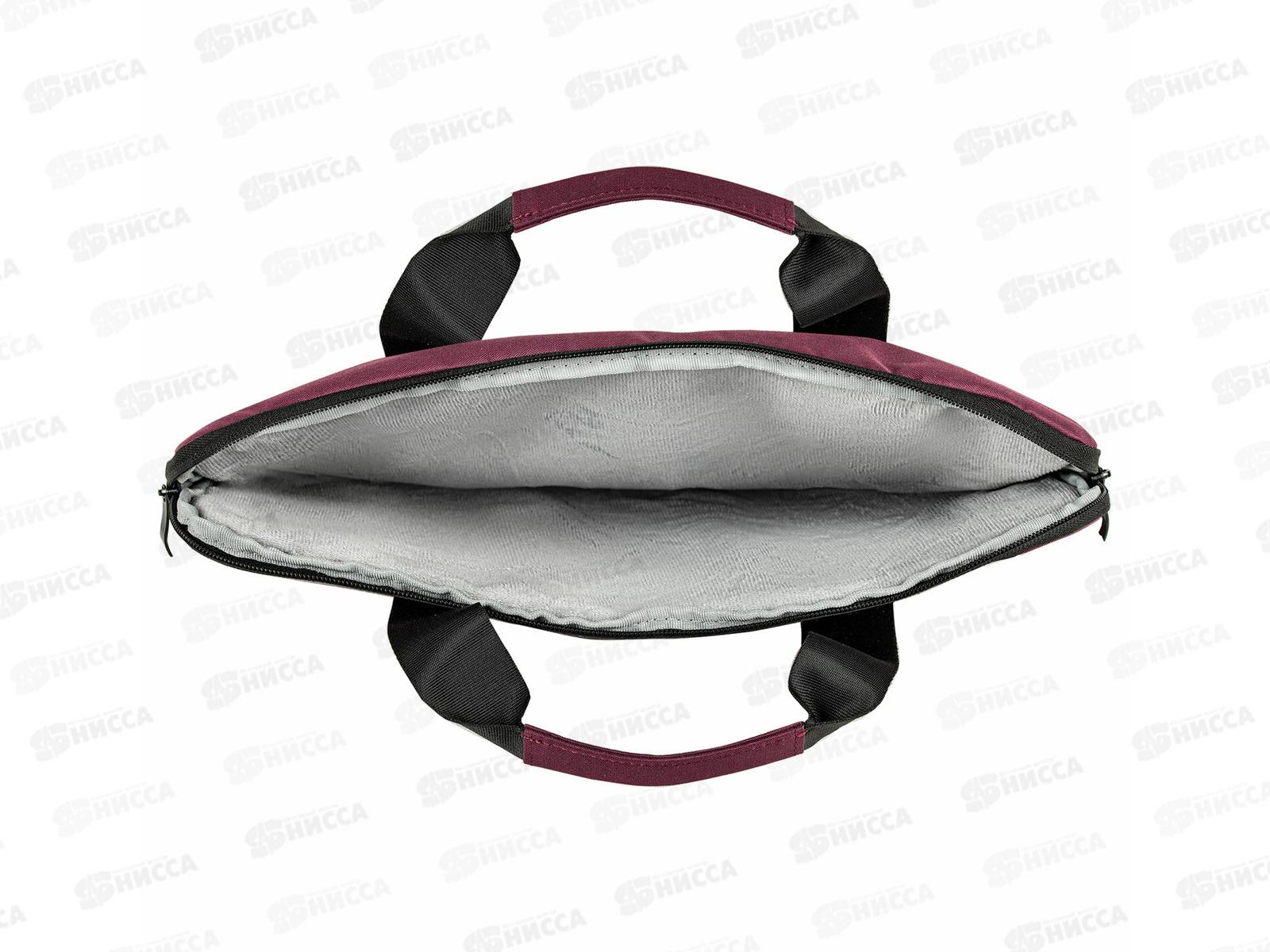 Сумка портфель ХЕЙКИ с отд д/ноутбука 28*39*3см бордовая 272596