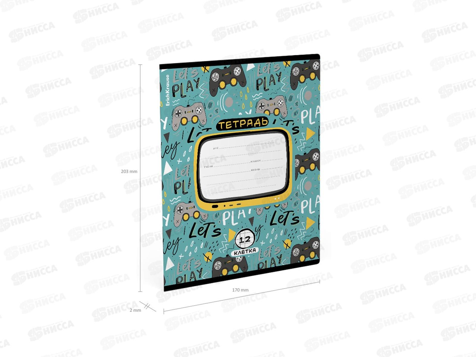 Тетрадь 12л кл. ПОЛИ Gamepad 58386 *10/280