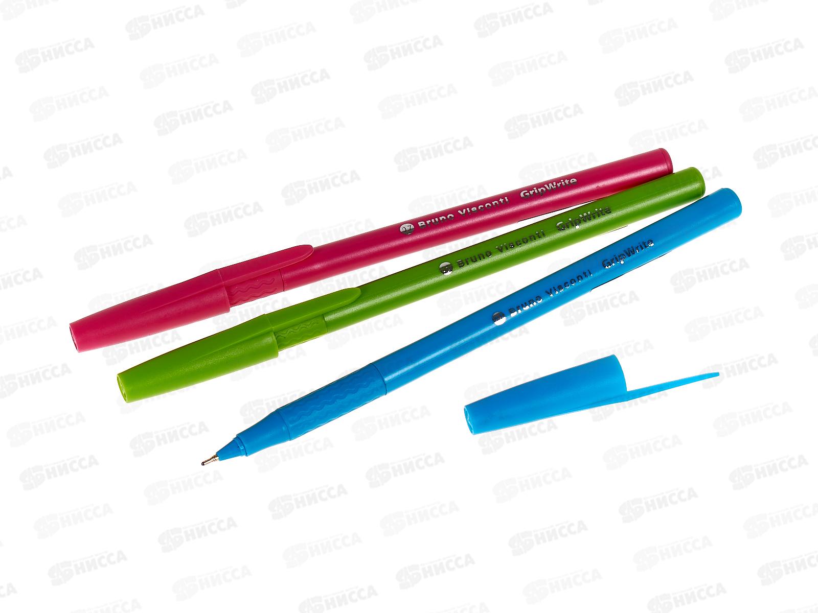 Ручка шар. GripWrite Special, 0.7мм синяя, 3 вида 20-0326/04 *50