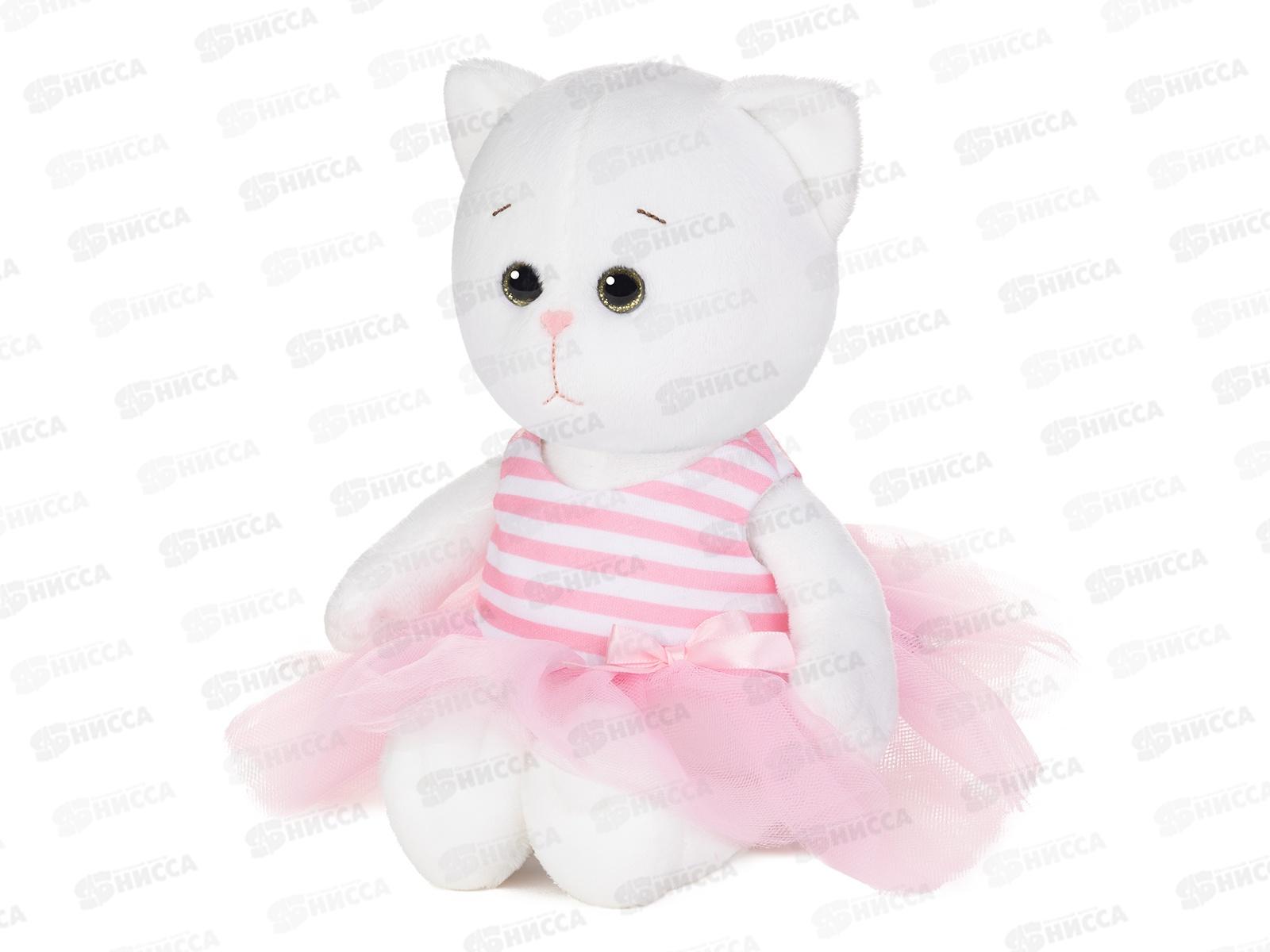 Мышель в полосатом розовом платье, 20см в коробке МТ-MRT-KM-0320249-20