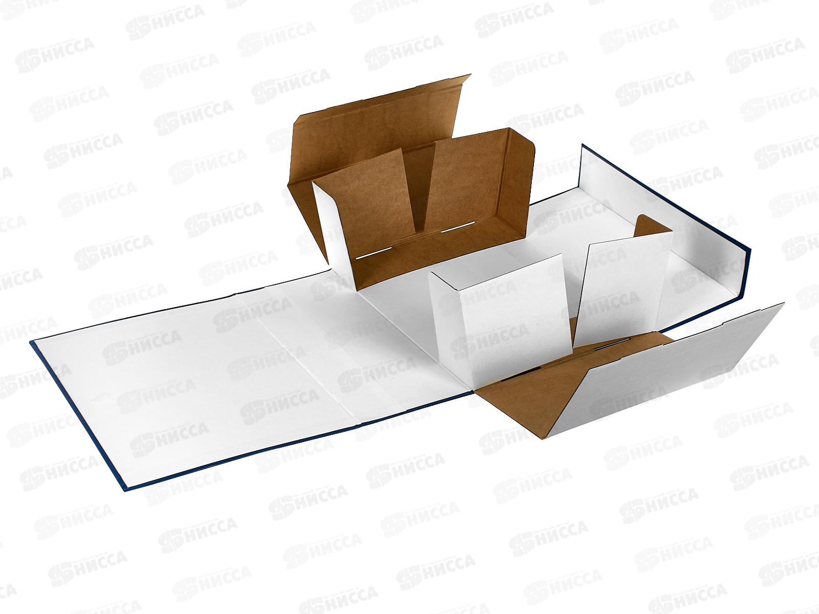 Папка арх. 12см Lamark складн.б/в.,синяя, 0112 *5