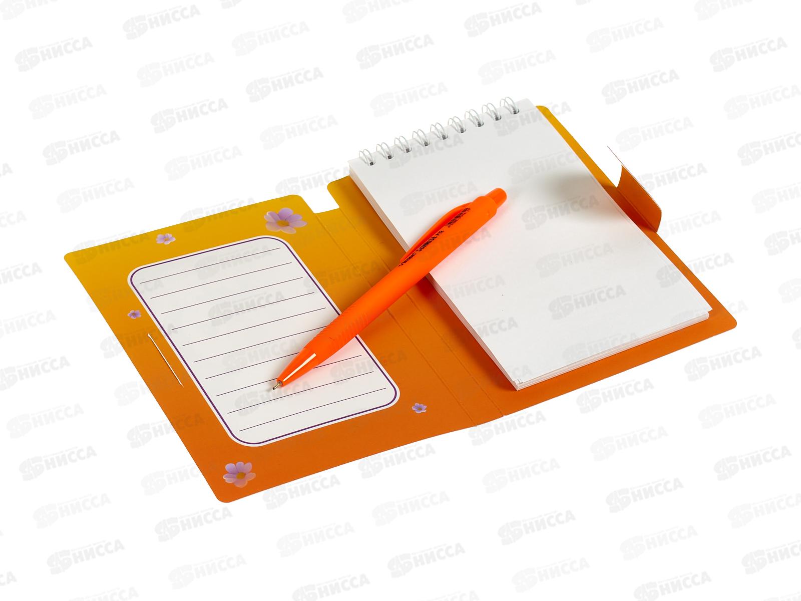 Блокнот с ручкой Lamark Пинни 105*150мм,греб, 0141 *40