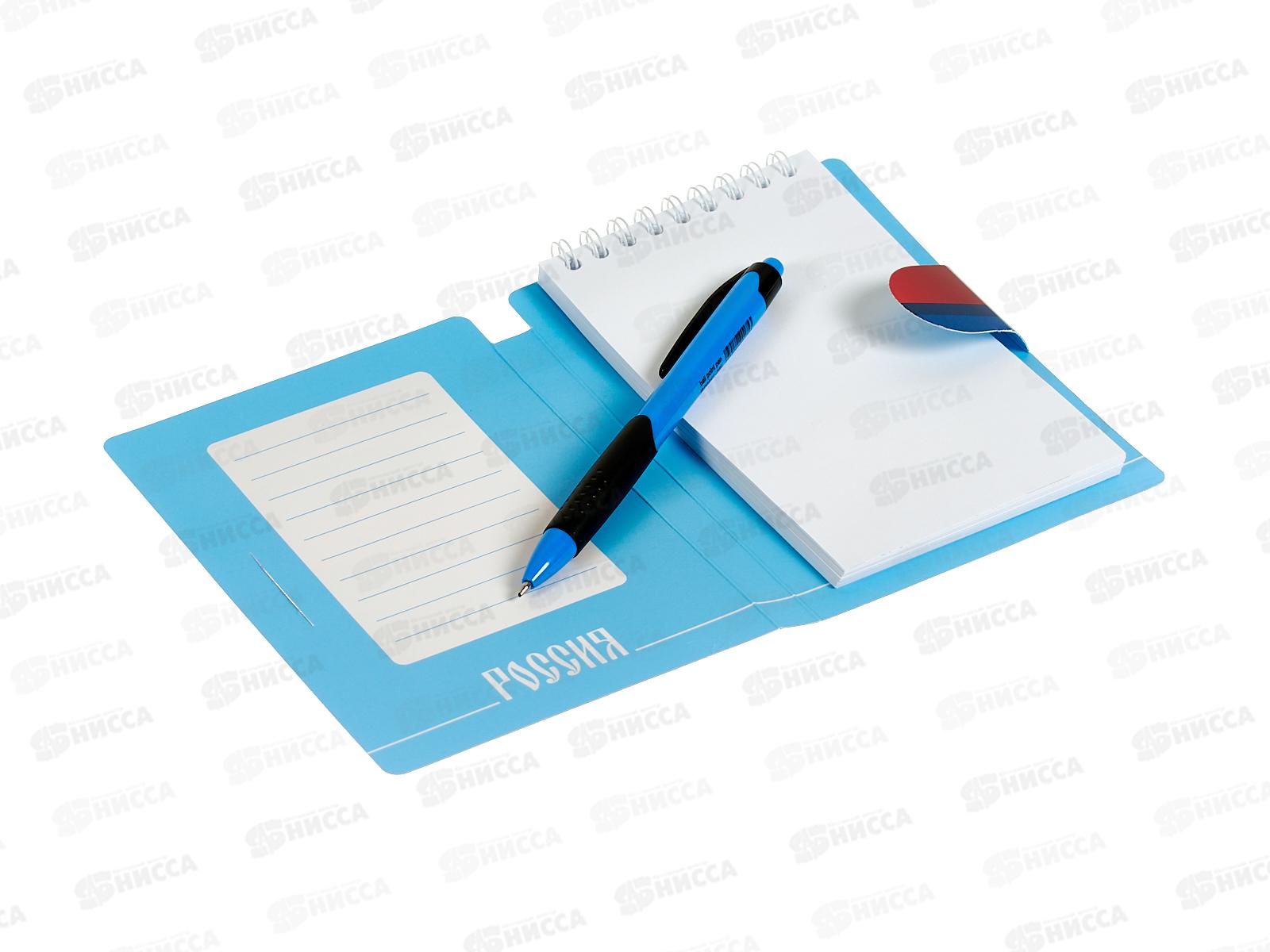 Блокнот с ручкой Lamark Россия 105*150мм, греб., 0143 *40