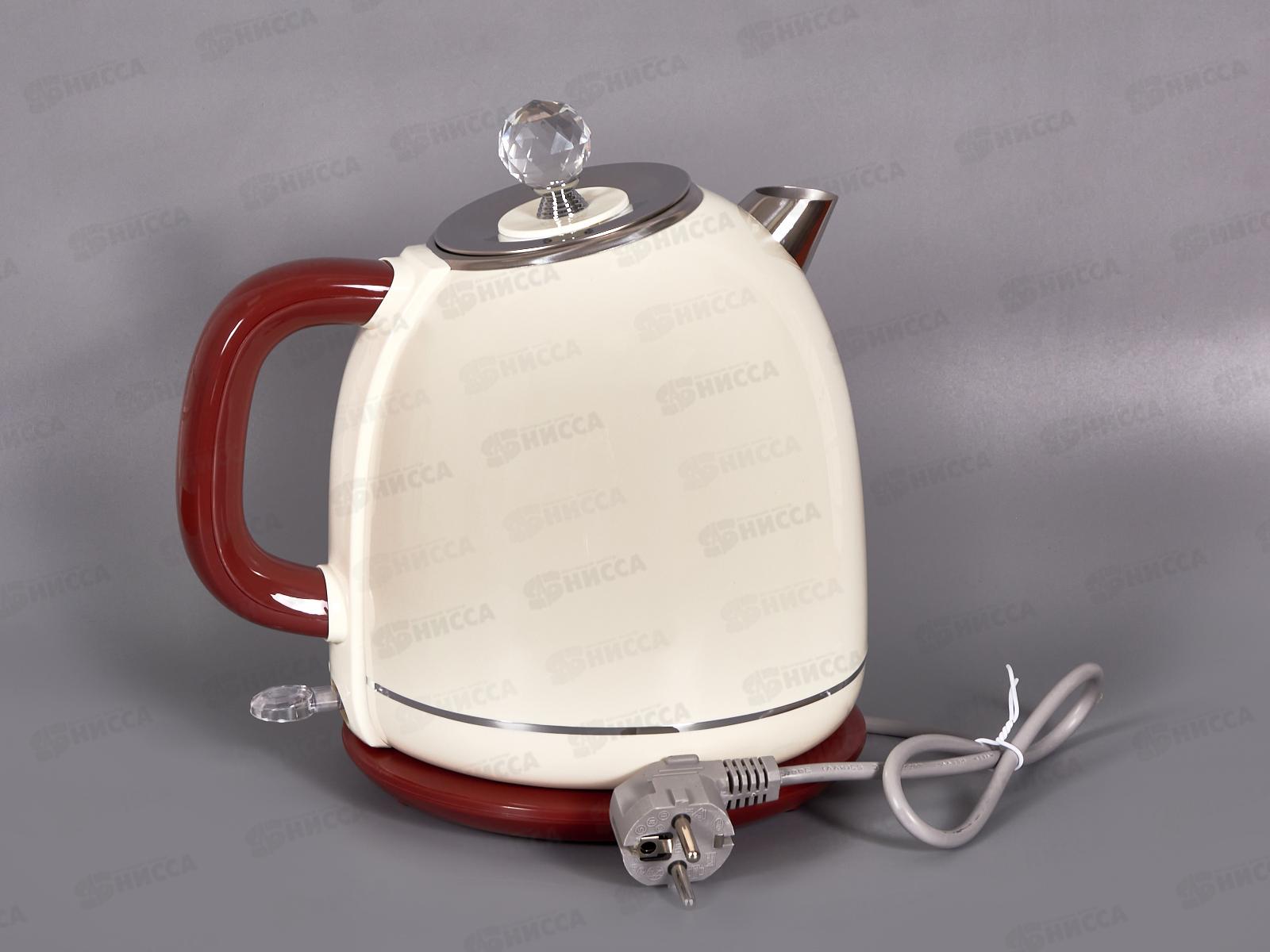 Чайник электр. SA-2187WBR 1,7л Бело-коричневый