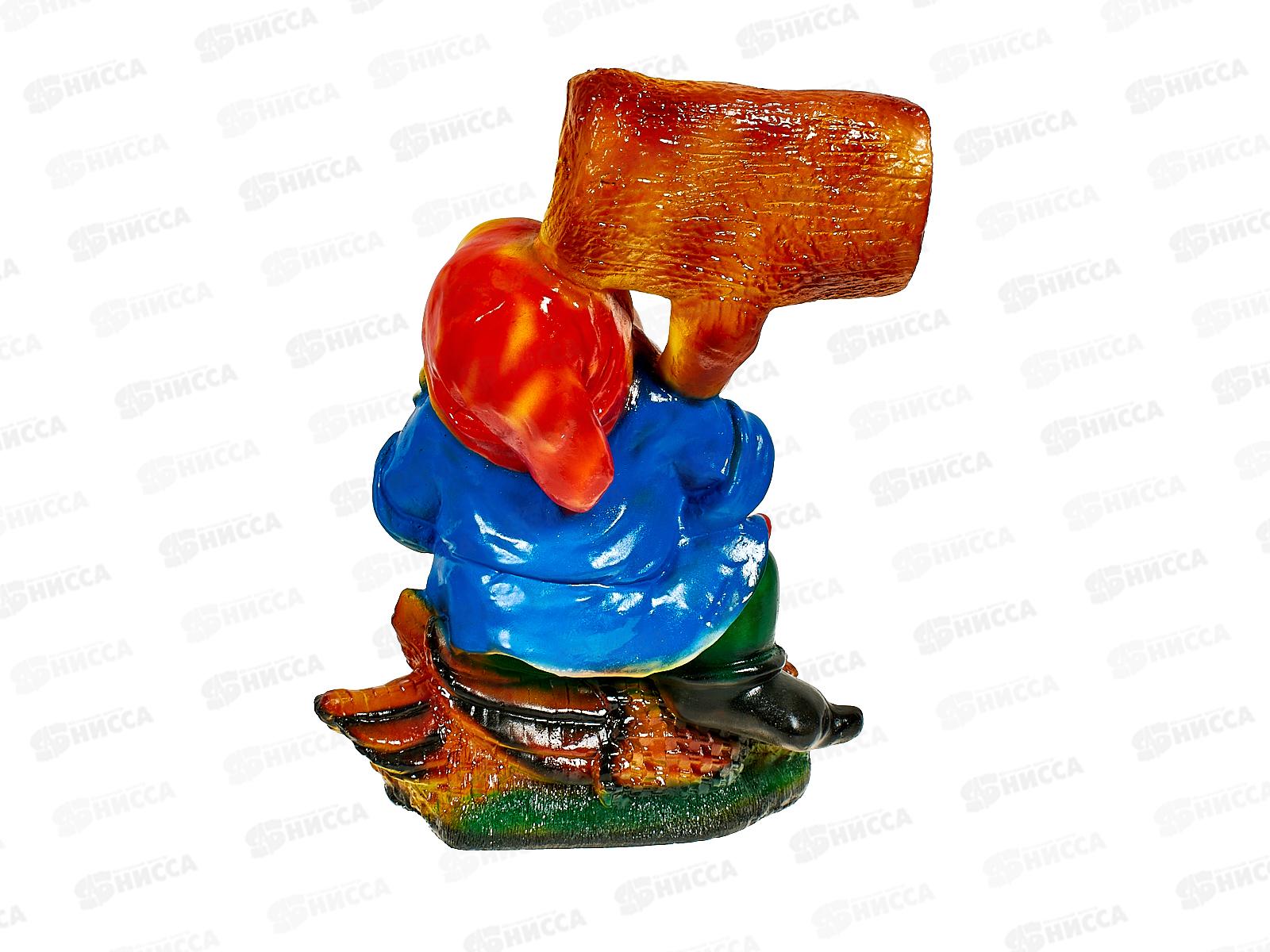 Фигура садовая из гипса &quotГном на утке&quot (430*320мм) арт.43