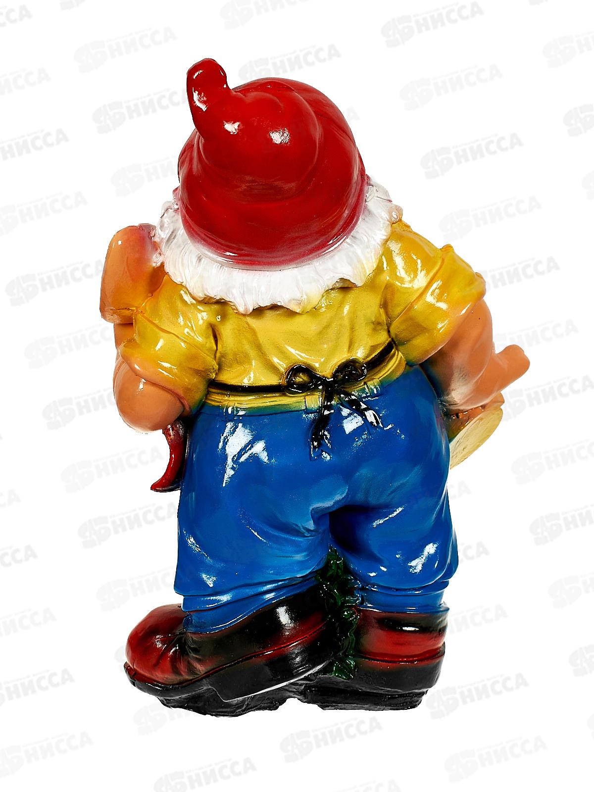 Фигура садовая из гипса &quotГном с лейкой&quot (410*270мм) арт.8