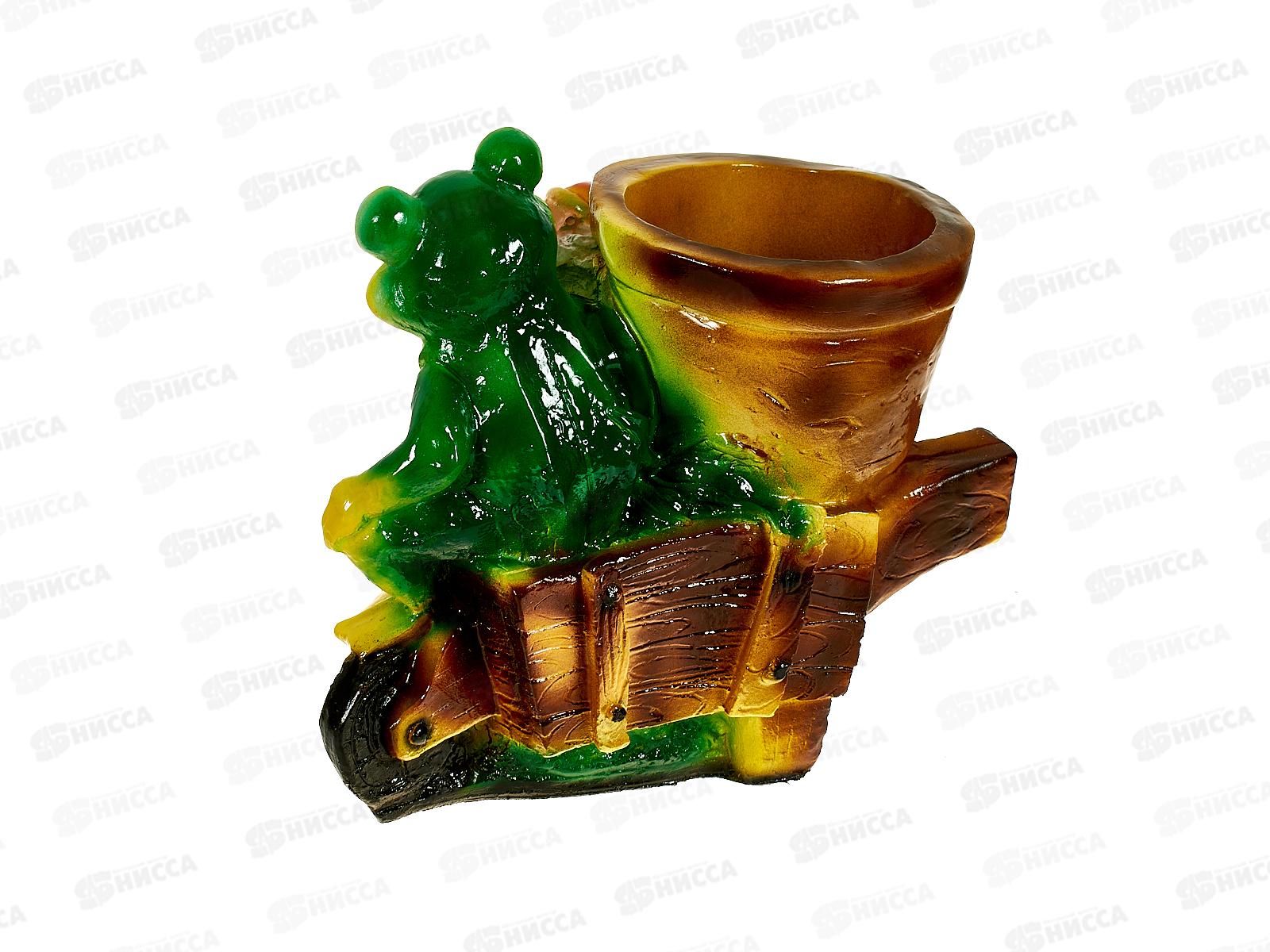 Кашпо &quotЛягушка с гномом на тачке&quot (300*310мм) арт.166