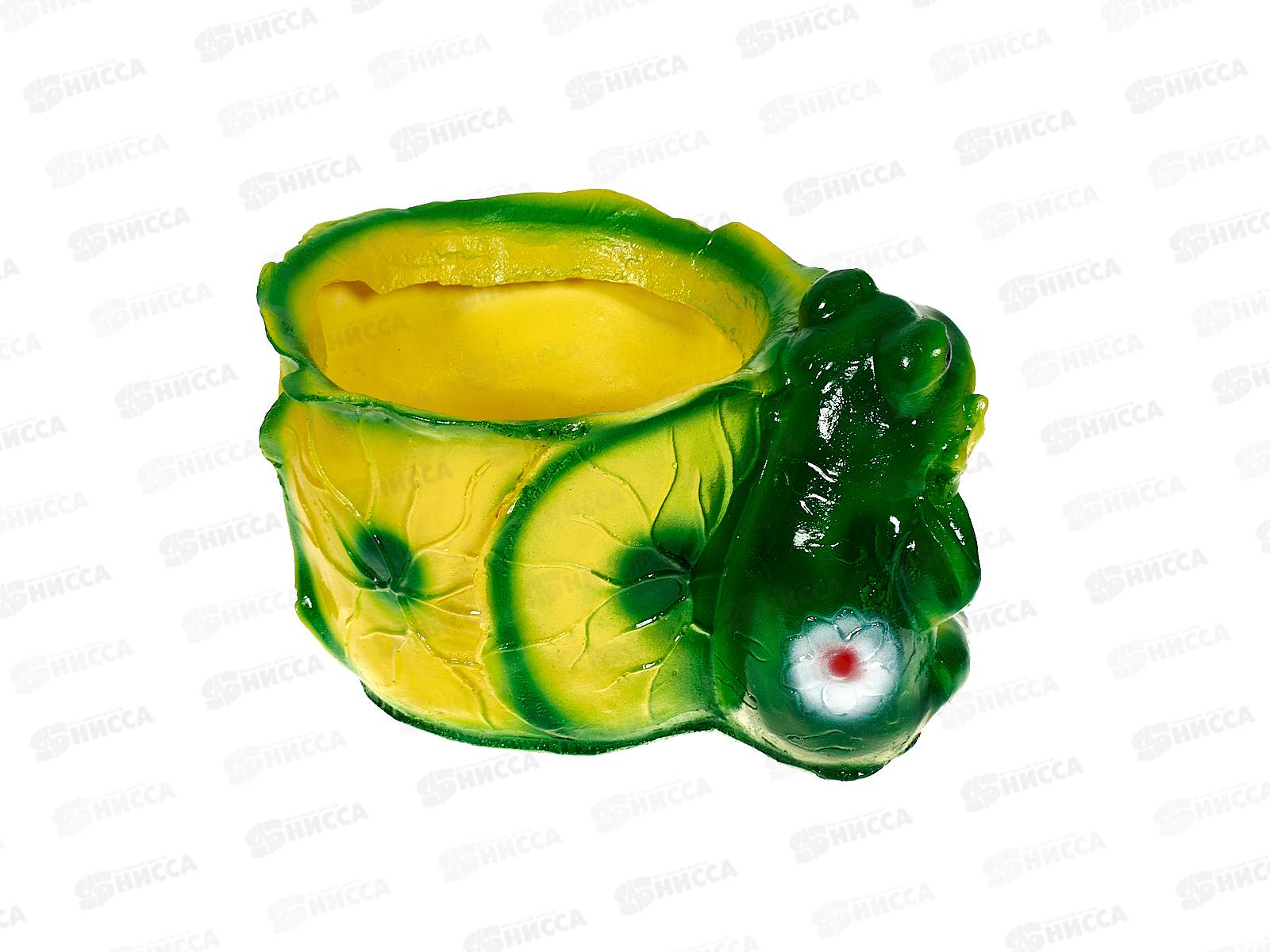 Кашпо &quotЛягушка со стрекозой&quot (120*200мм) арт.24