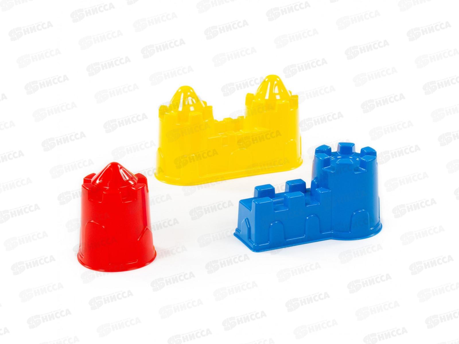 Набор формочек 3шт (замок мост+замок башня+замок стена с двумя башнями), 37251 *12