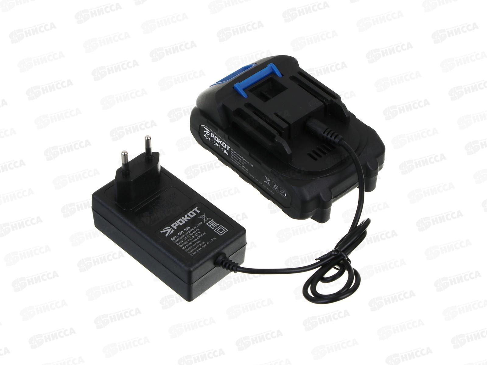 Электропила РОКОТ аккум 1АКБ шина 150мм 2,0А*ч 691-186 г