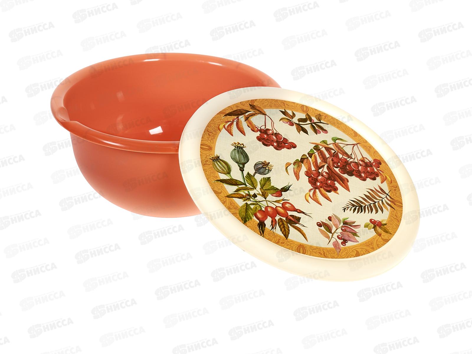 Миска 1,2л с/кр с декором Оранжевый 222143205/04 *18