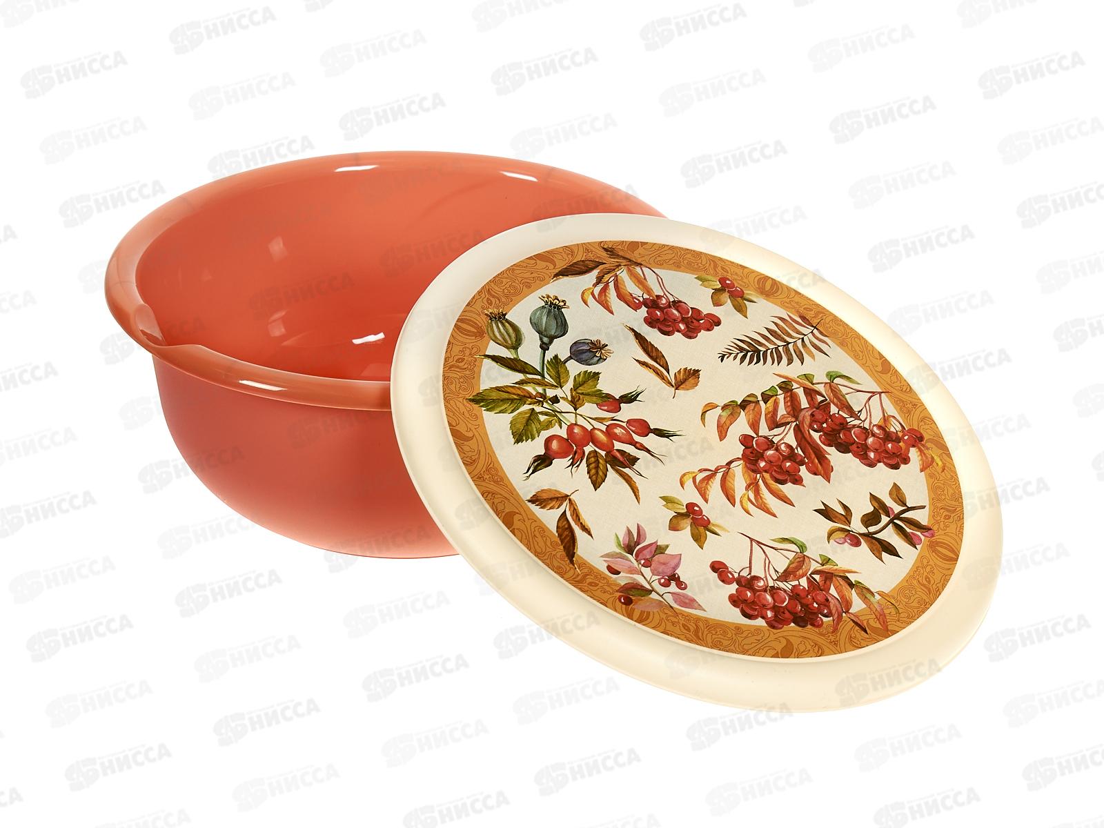 Миска 2,1л с/кр с декором Оранжевый 222143305/04 *24