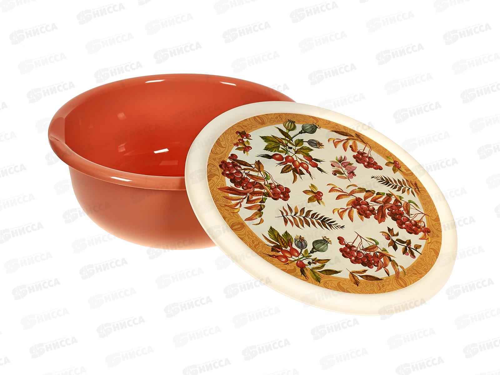 Миска 3,2л с/кр с декором Оранжевый 222143405/04 *12