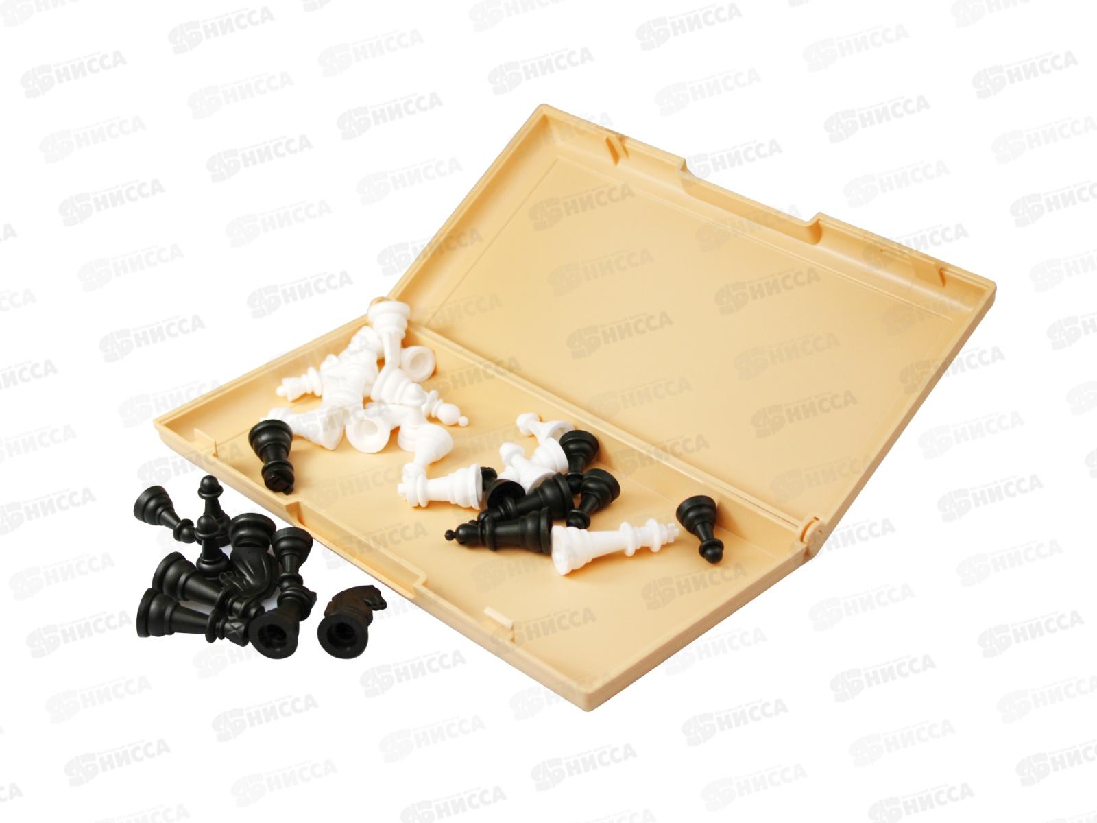 Шашки-Шахматы в пласт. коробке (мал. беж) 03881