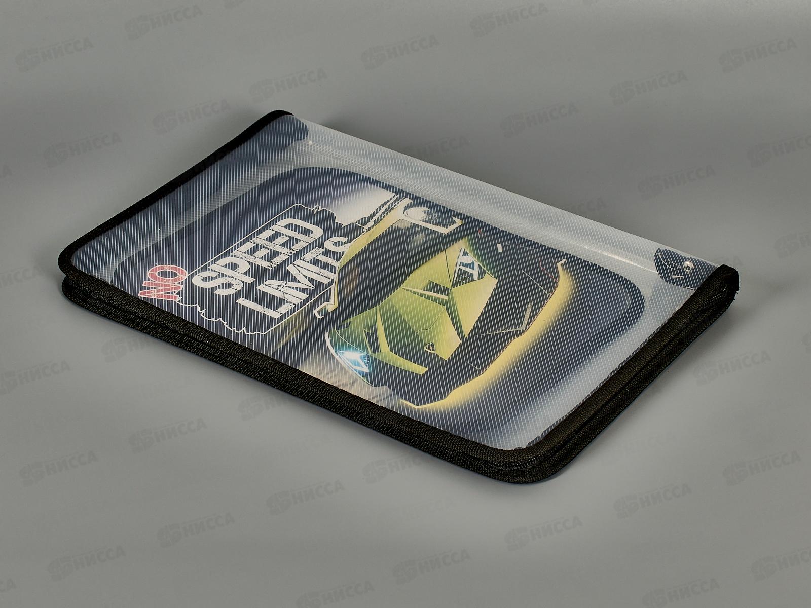 Папка д/труда ПЧЕЛКА А4 молн.вокруг Гонка в городе 2024, ПТР-1*50