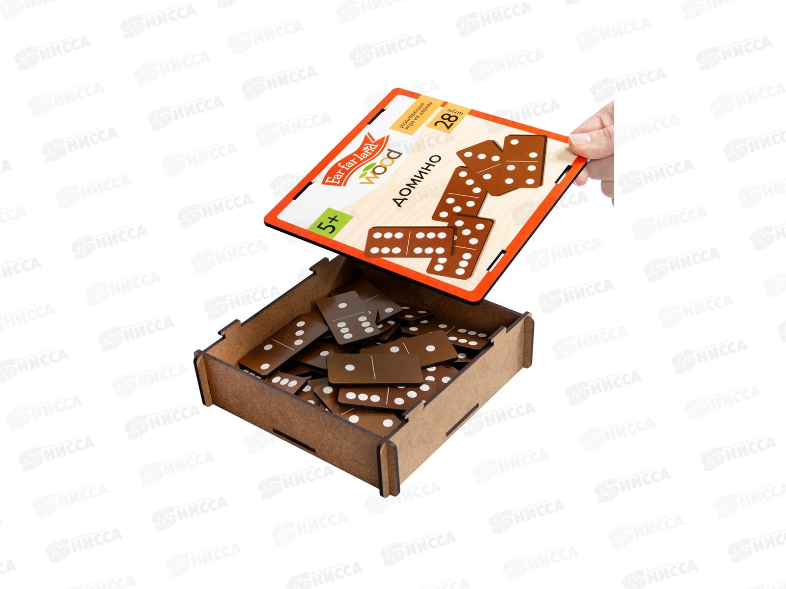 Домино деревянное 28 фишек 05634 Far far land wood