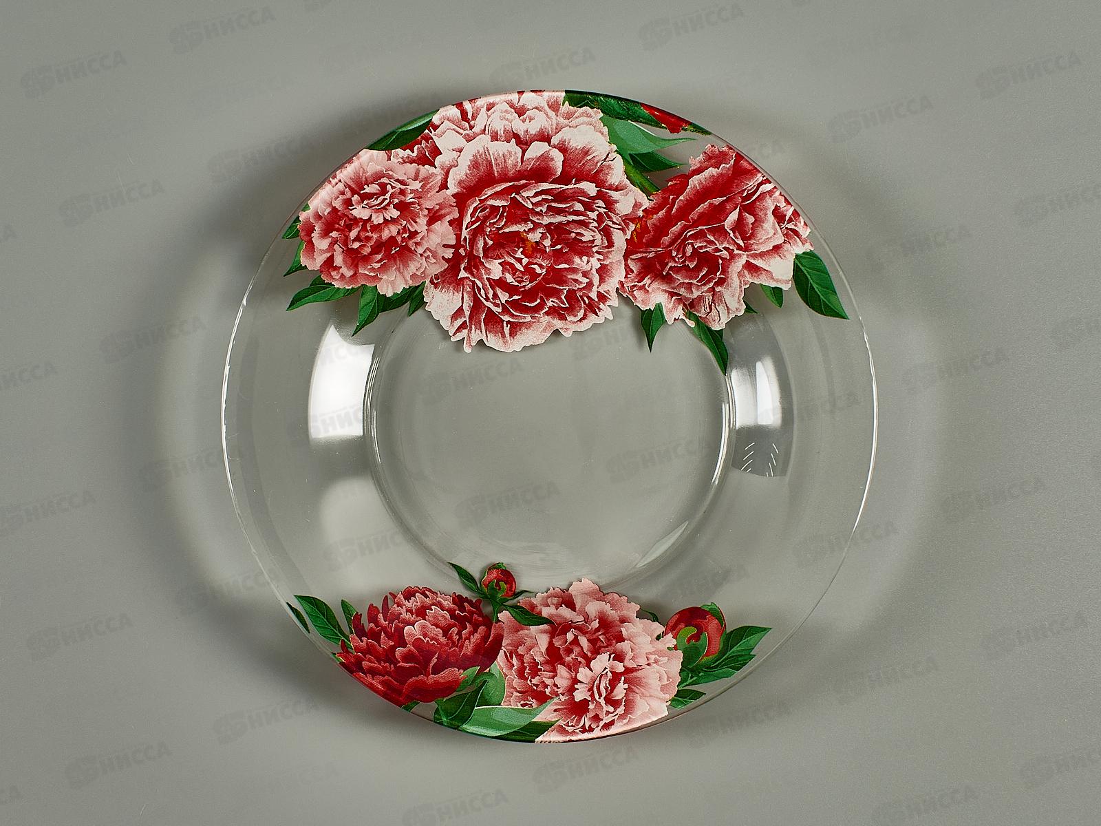 Тарелка сервировочная 327/1-Д Пионы