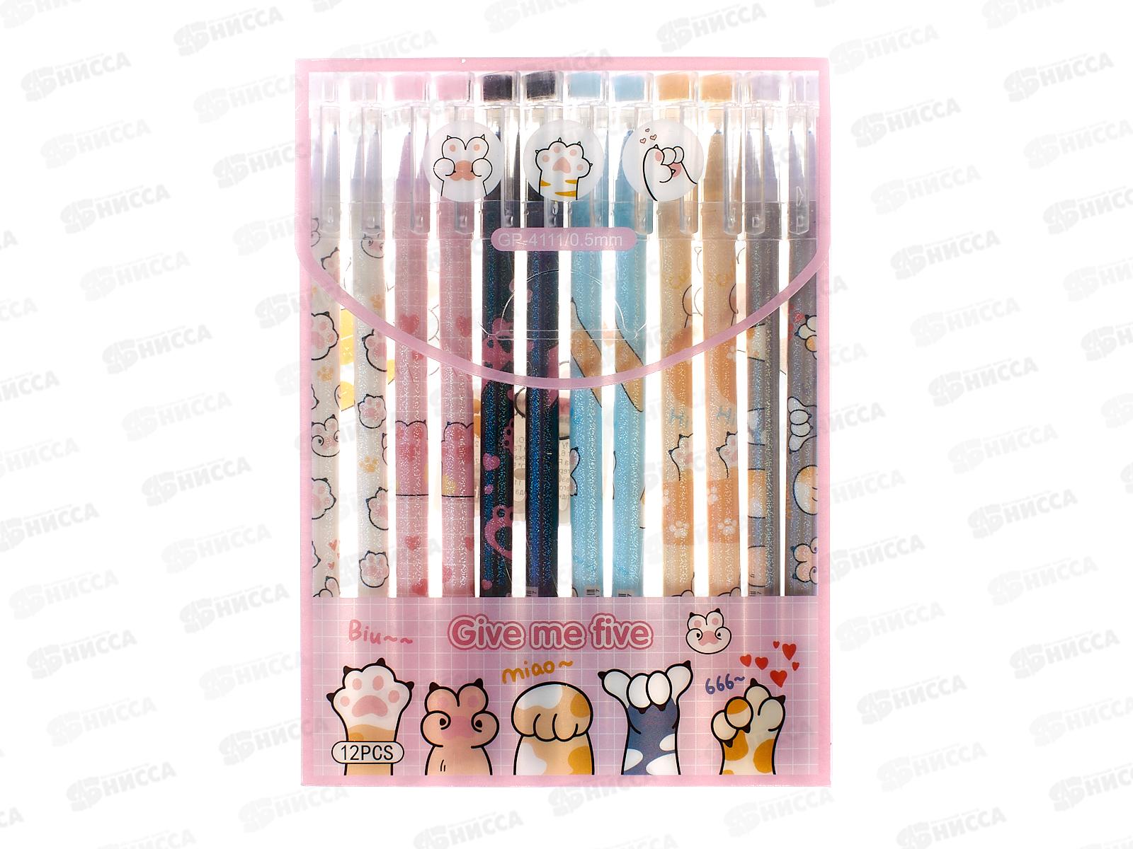 Ручка пишет-стирает BASIR  Лапки синяя, 0,5мм гель, 4111 *12/144/576