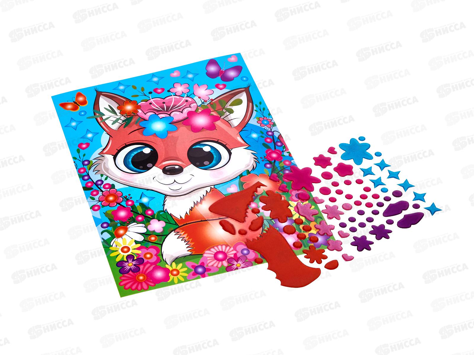 Мозаика гелевая 17х23см, Лиса, GEL-LIS, 392001