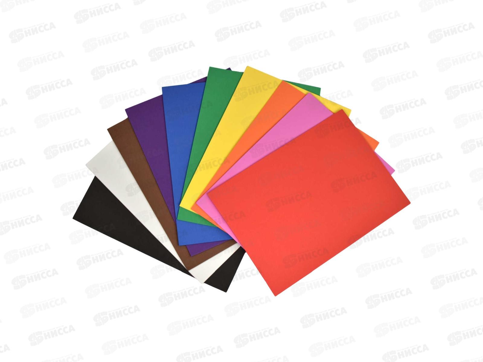 Фоамиран ФЕН  А4 10л, Цветной, 70424 *20