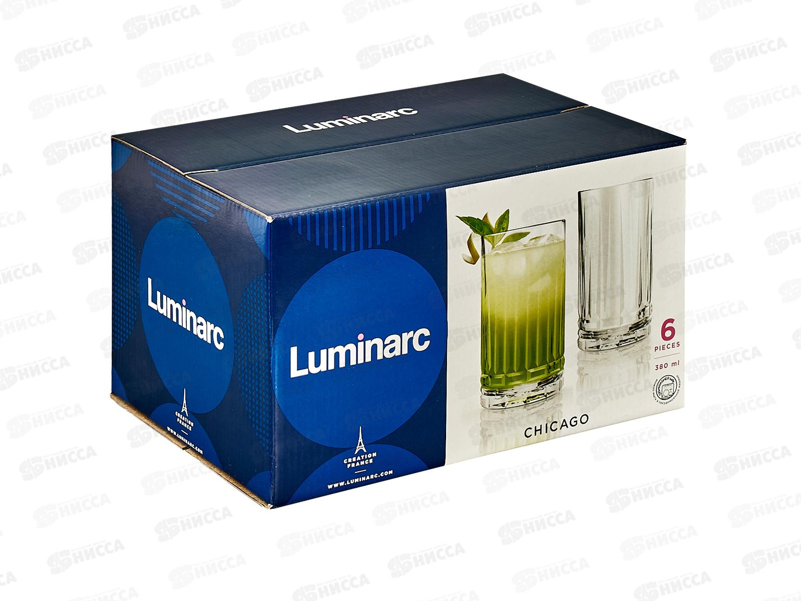 Набор стаканов Чикаго высокий 380мл 6шт O0513