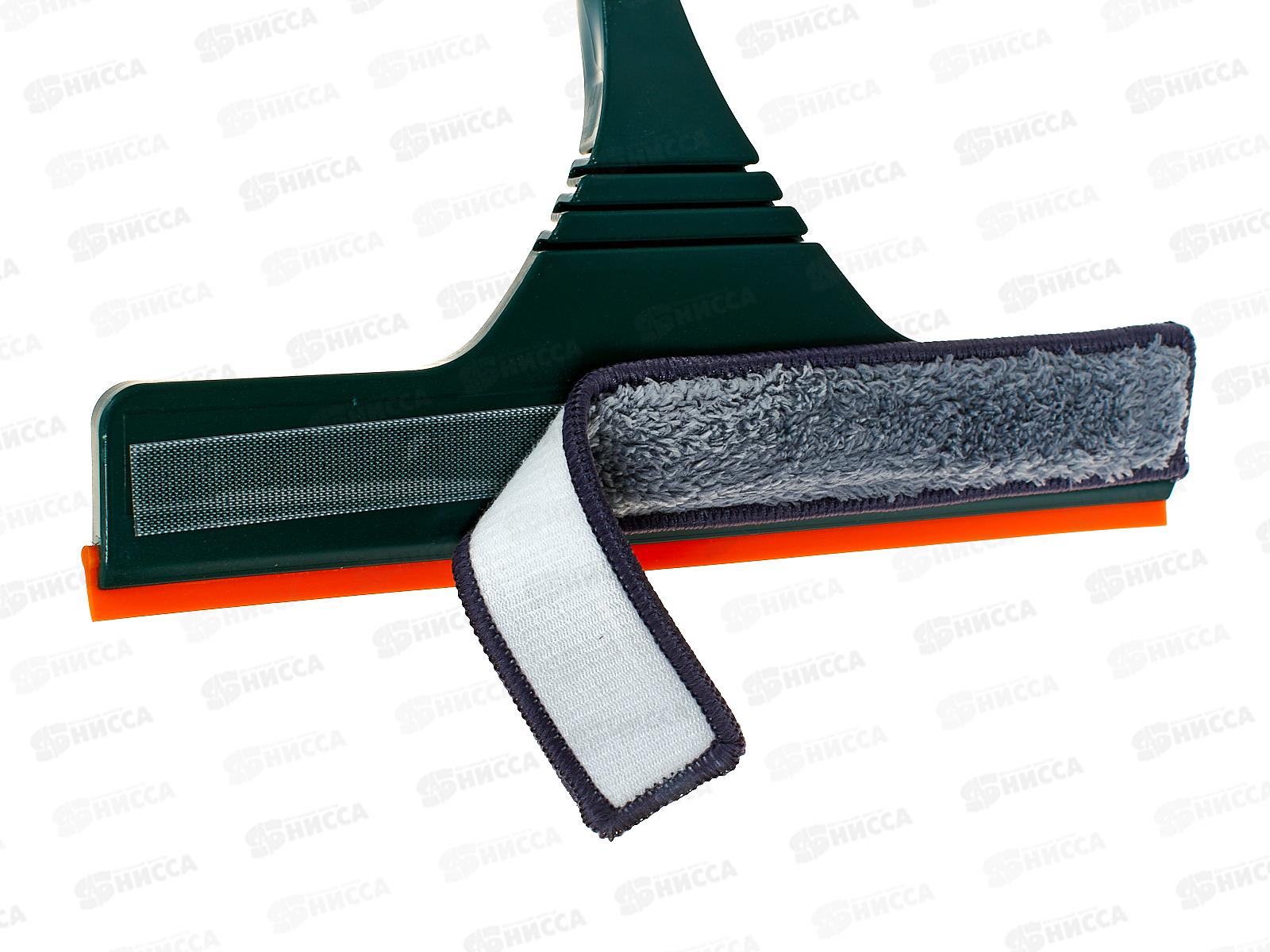 Окномойка 110см телескоп, губка 28см 2 насадки 921-111