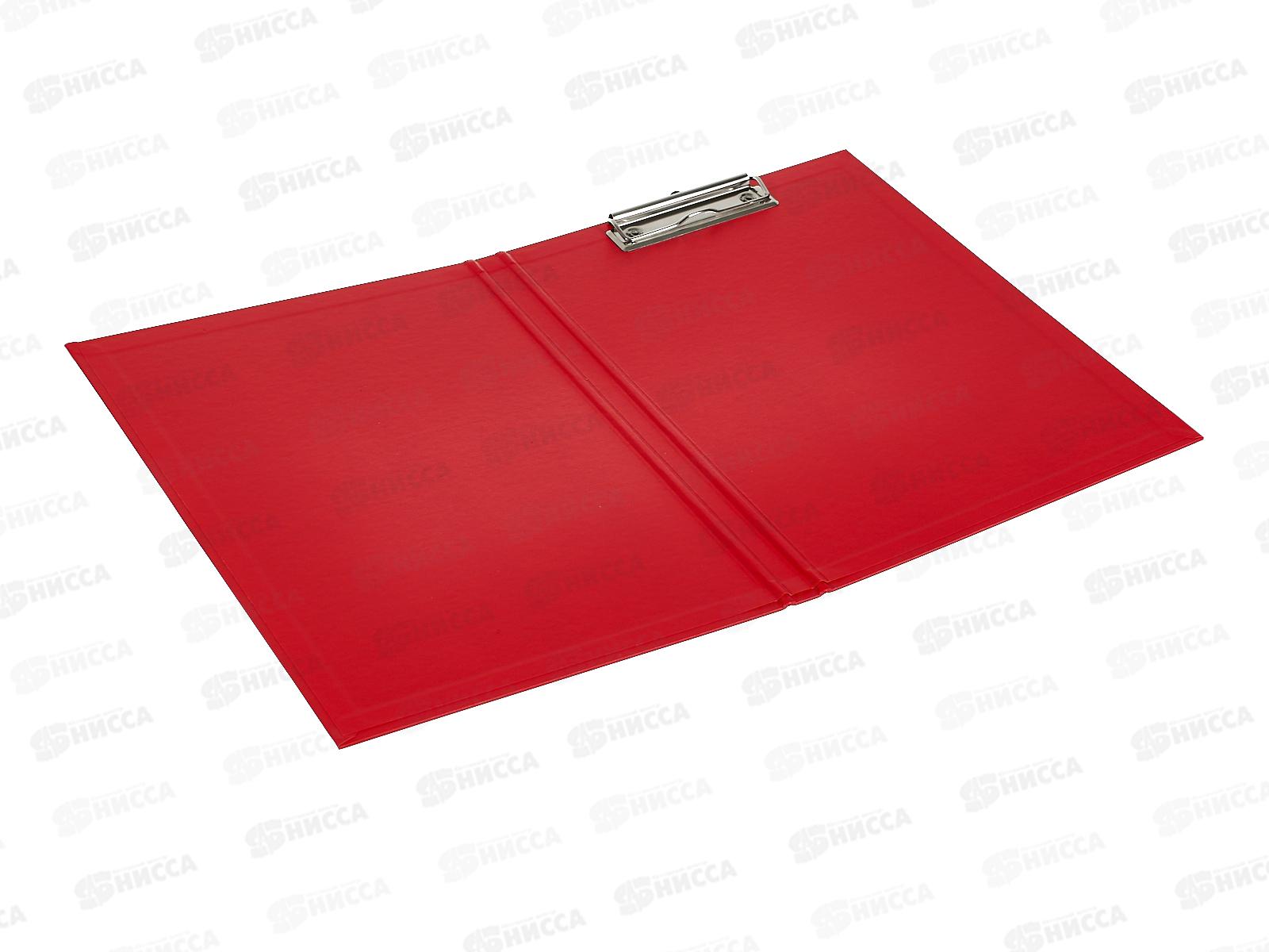 Планшет А4 Expert Complete, PVC с крышкой, мет. прижим, красный 18824