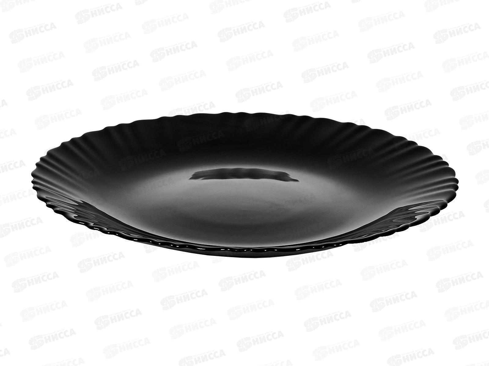 Набор столовый 19пр стеклокерамика Черный т/ст 0001ч-19т