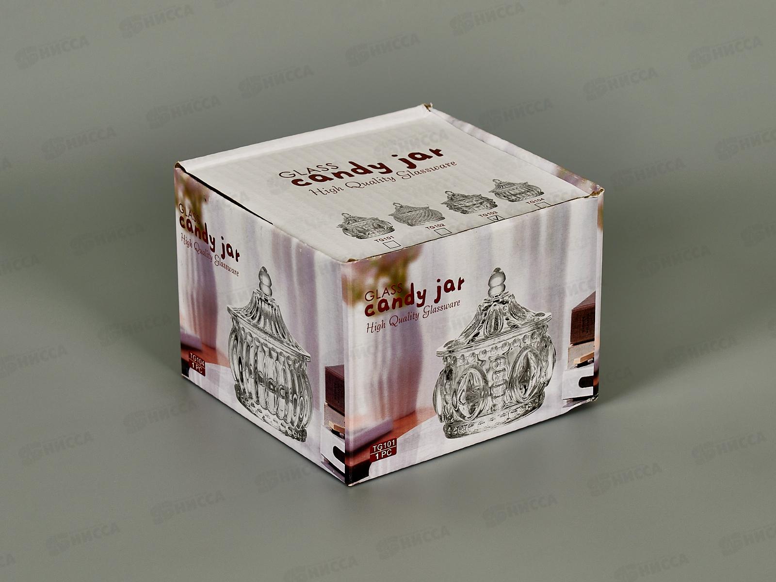 Сахарница стекло 200мл в упаковке 425-32  *1/36