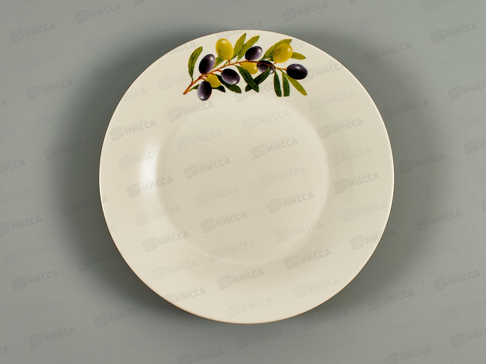 Тарелка плоская круглая 17,5см Оливки т7-3116 *12/96
