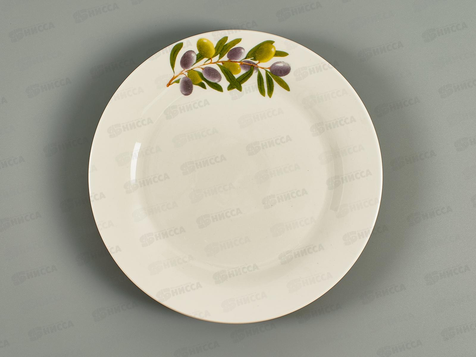 Тарелка плоская круглая 20см Оливки т8-3116ц *12/72