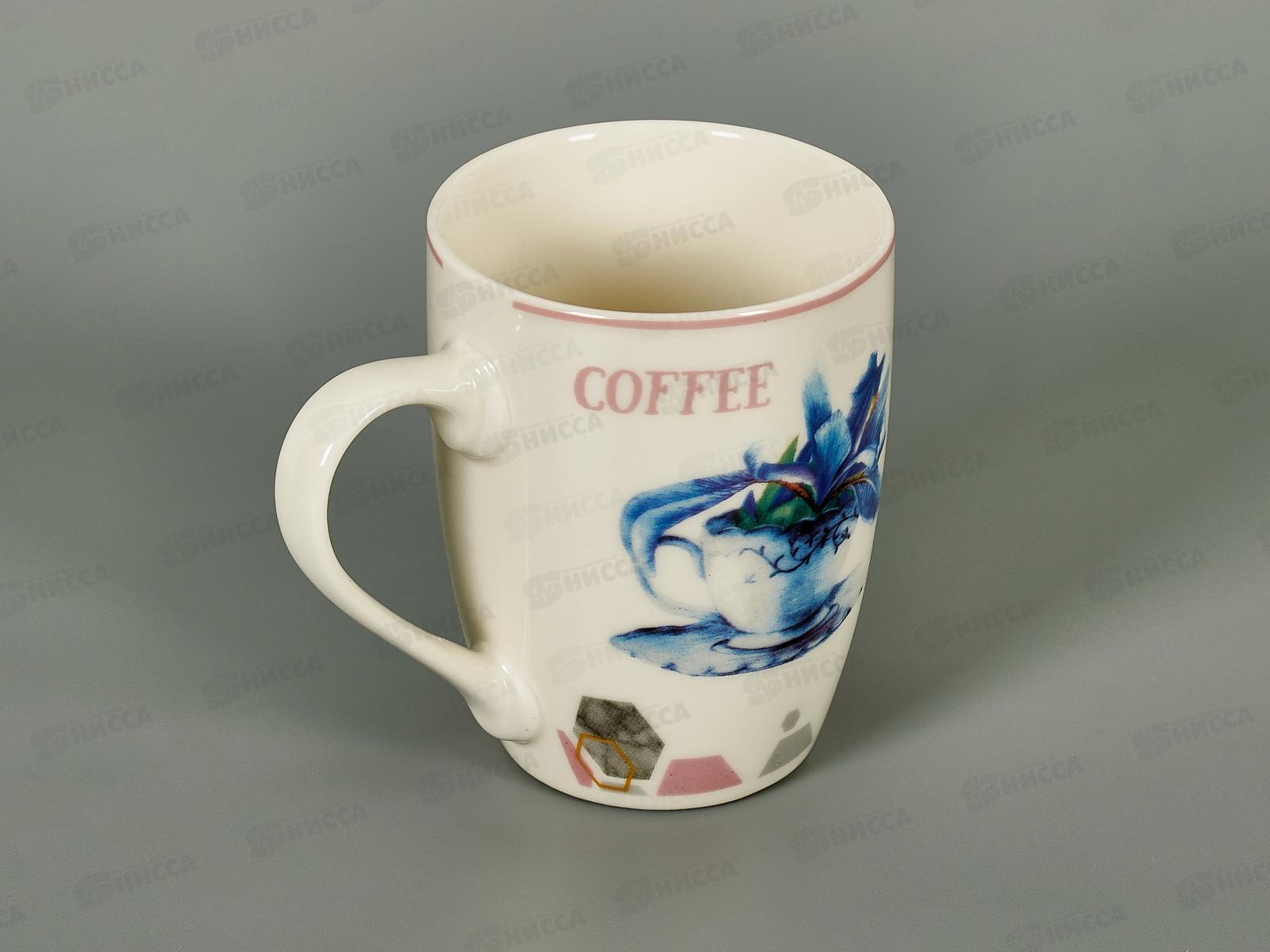 Кружка 350мл Цветы и кофе 425-320 *6/72