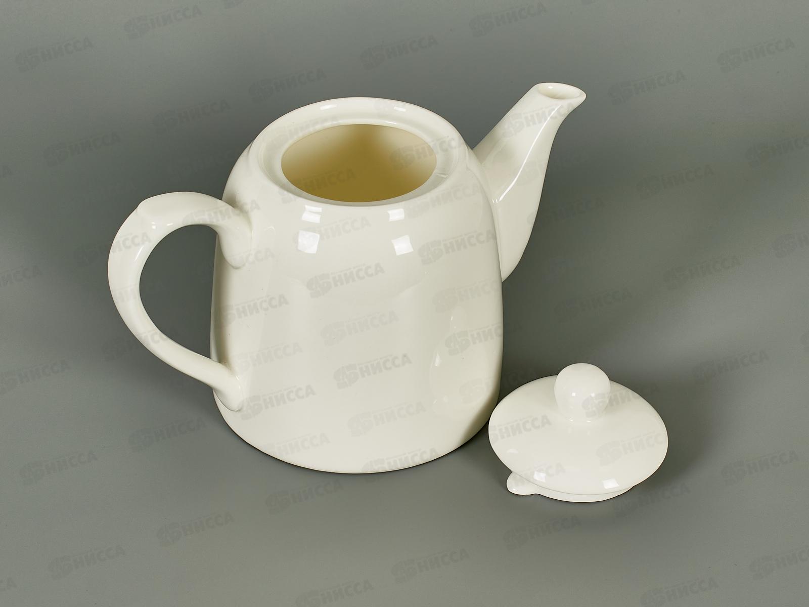 Чайник заварочный 900мл фарфор Белье тс0718-14 *1/36