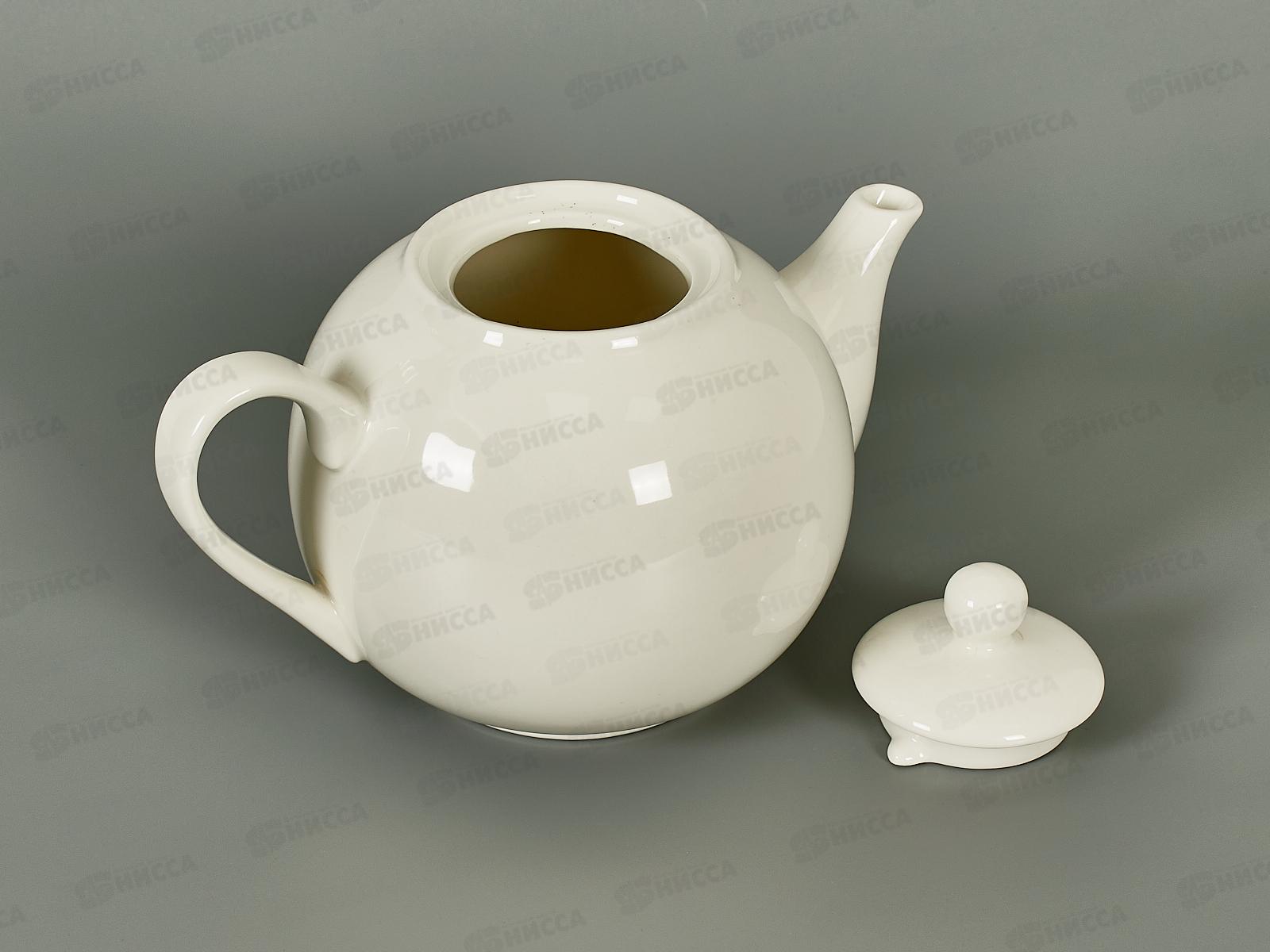 Чайник заварочный 1200мл фарфор Белье тс0718-20 *1/24