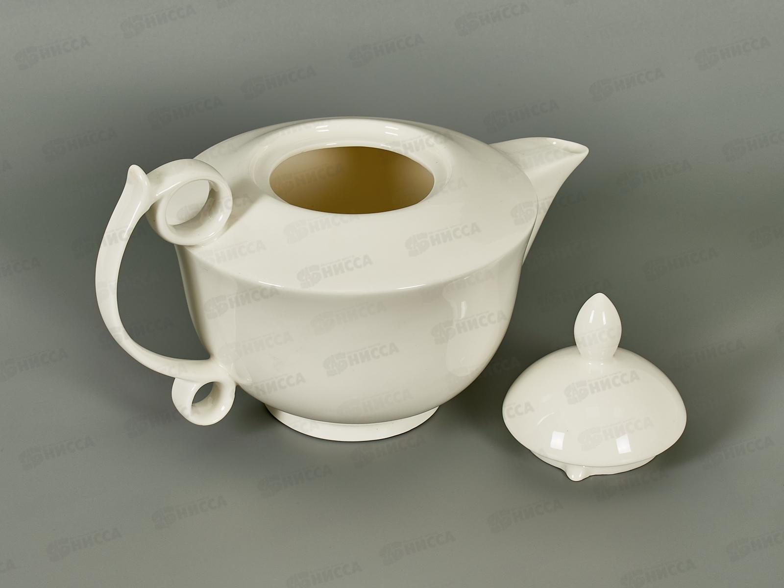 Чайник заварочный 1200мл фарфор Белье тс0718-23 *1/24