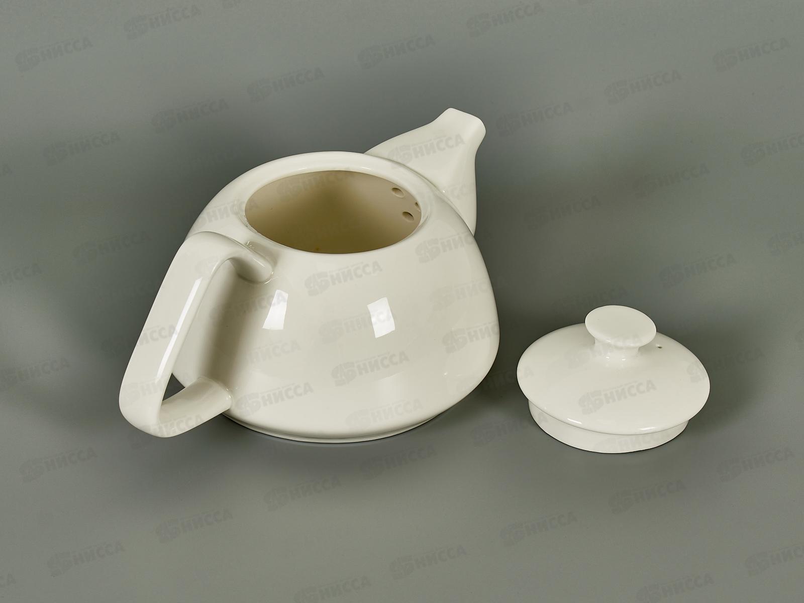 Чайник заварочный 800мл фарфор Белье тс0718-33 *1/36