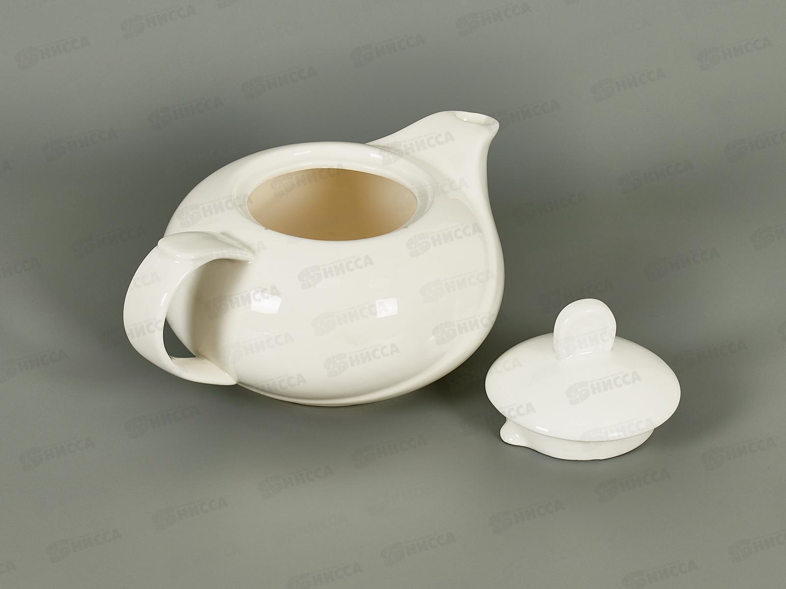 Чайник заварочный 700мл фарфор Белье тс0718-91 *1/36