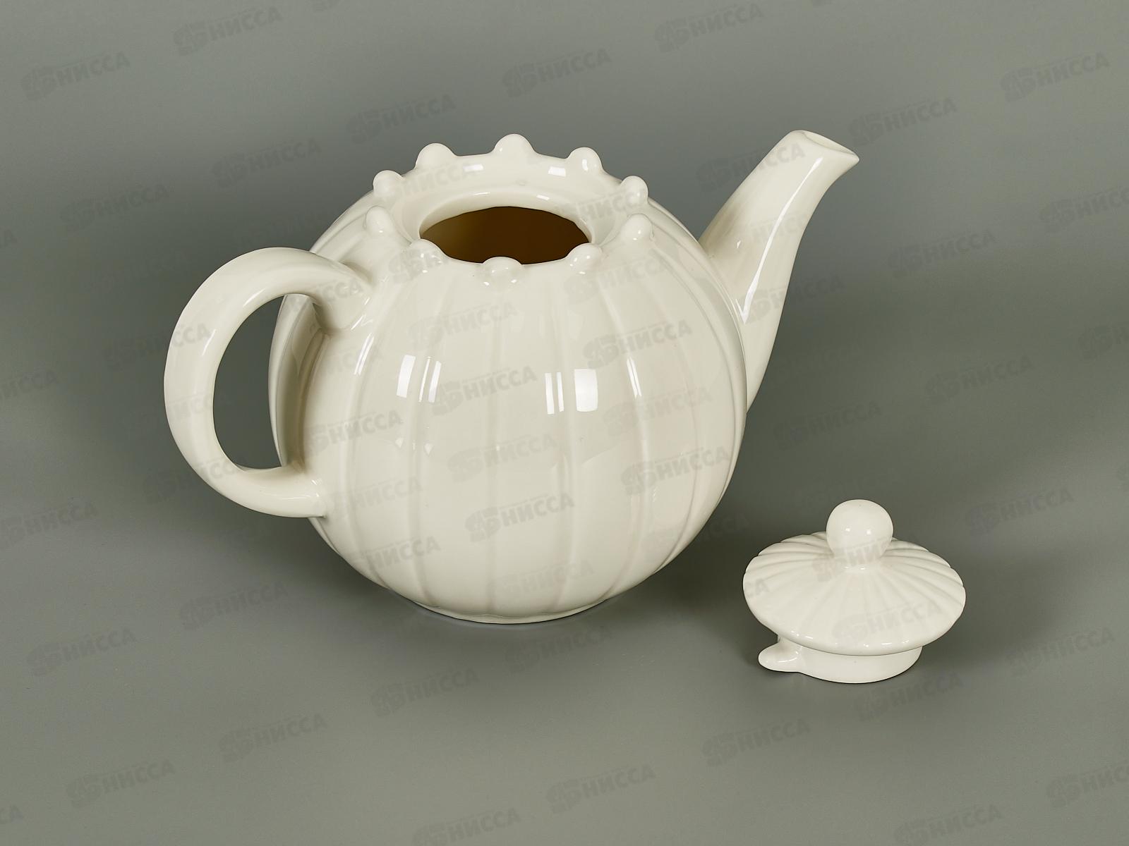 Чайник заварочный 800мл фарфор Белье тс0718-113 *1/36