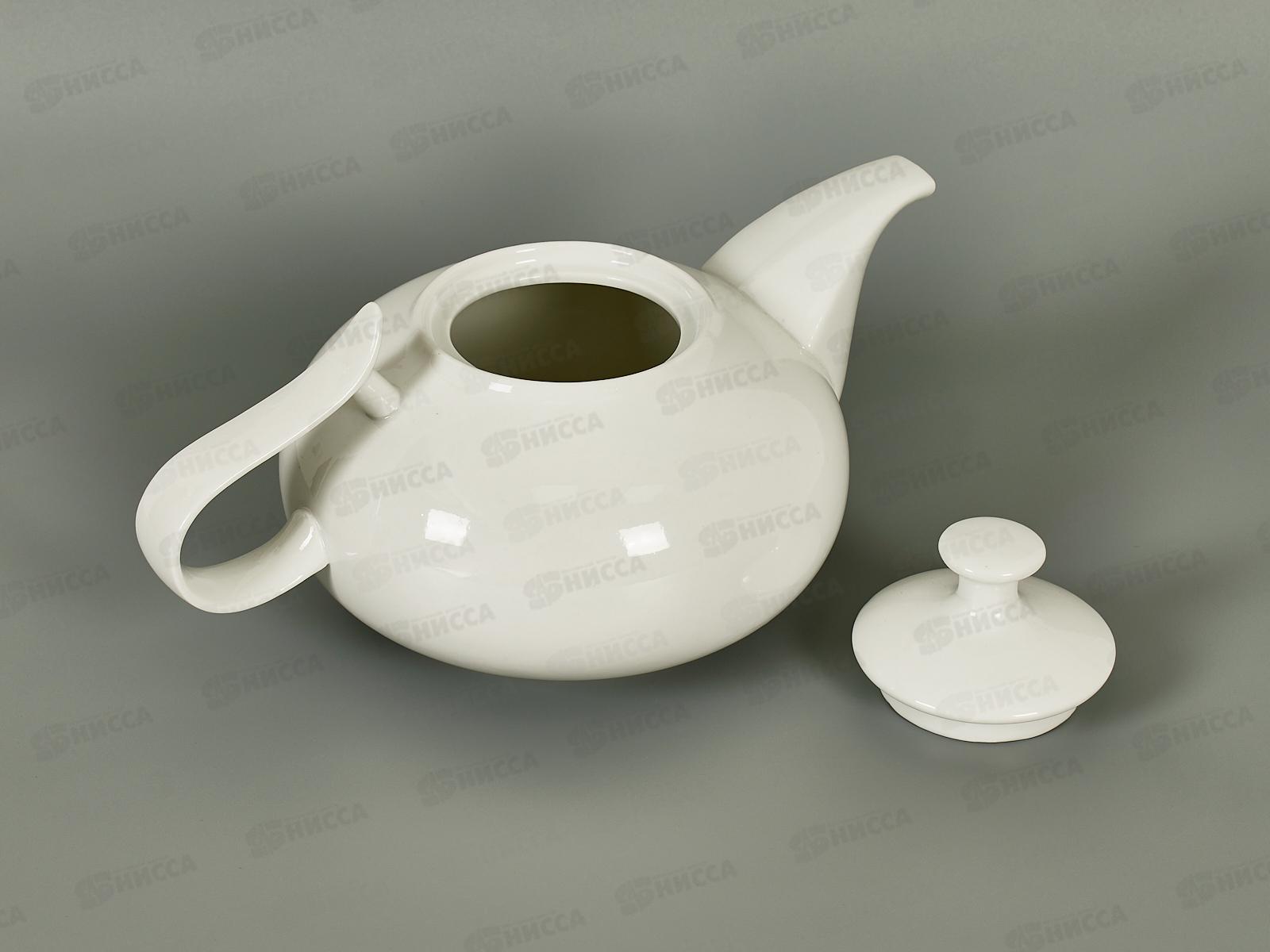 Чайник заварочный 1300мл фарфор Белье тс0718-143 *1/24