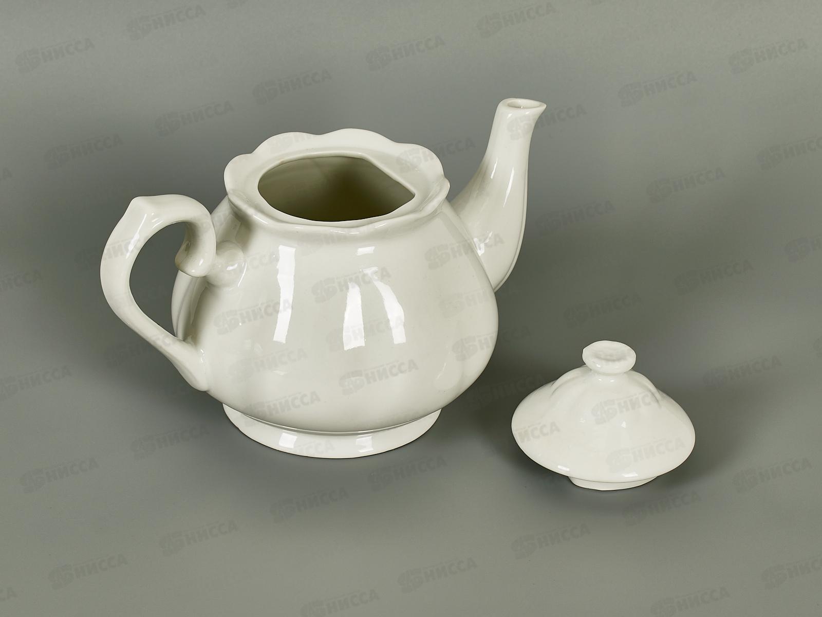 Чайник заварочный 1000мл фарфор Белье тс0718-144 *1/24