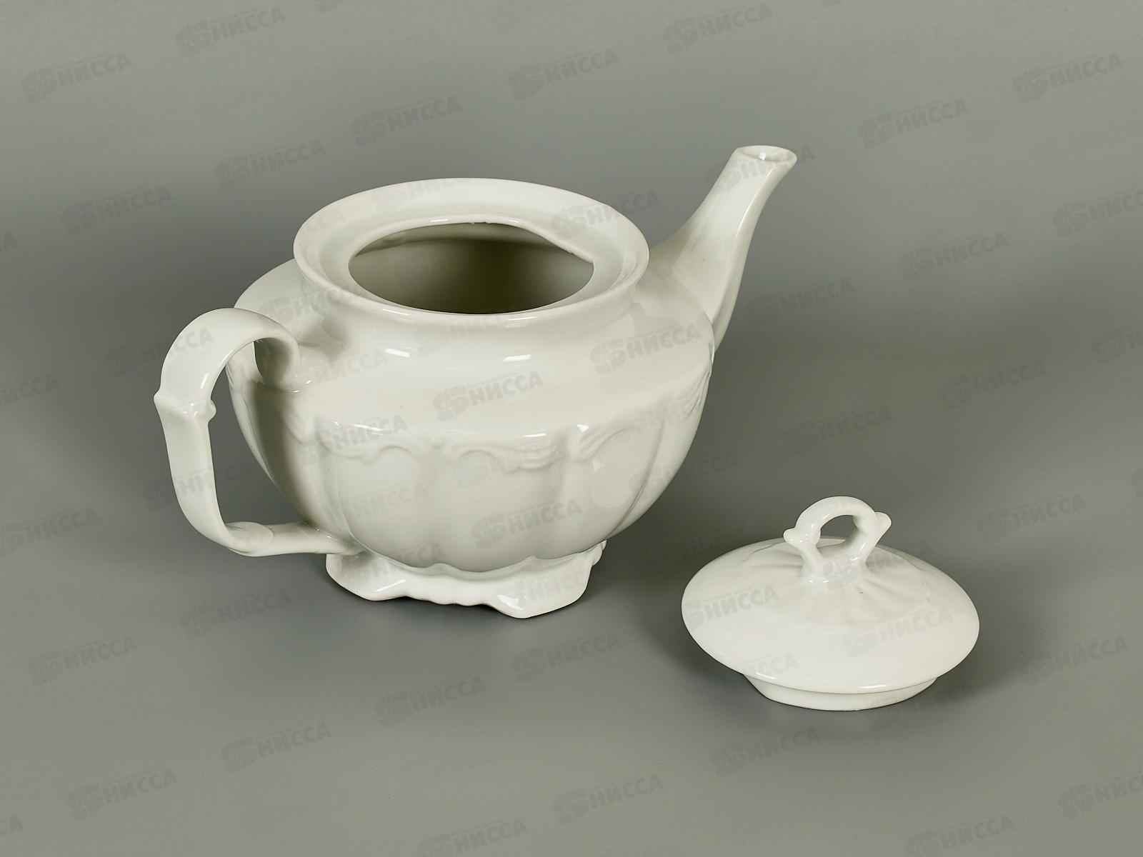 Чайник заварочный 800мл фарфор Белье тс0718-146 *1/36