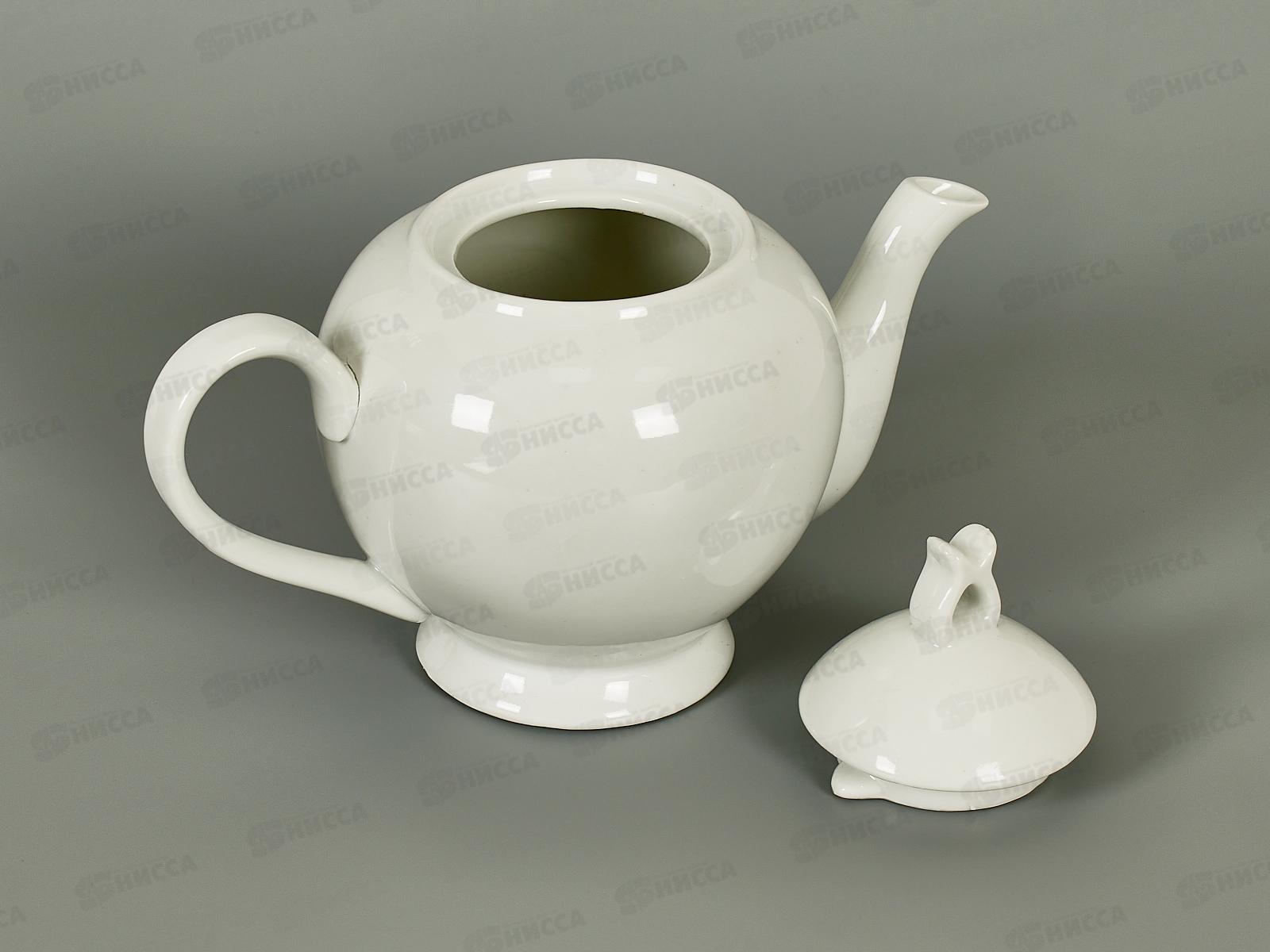 Чайник заварочный 600мл фарфор Белье тс0718-150 *1/36