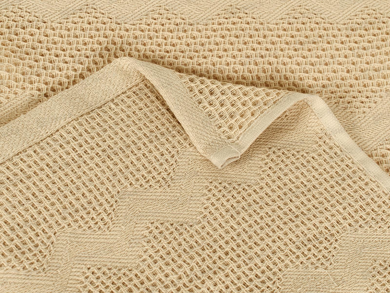 Полотенце вафельное 50*90 12-0000 бежевый