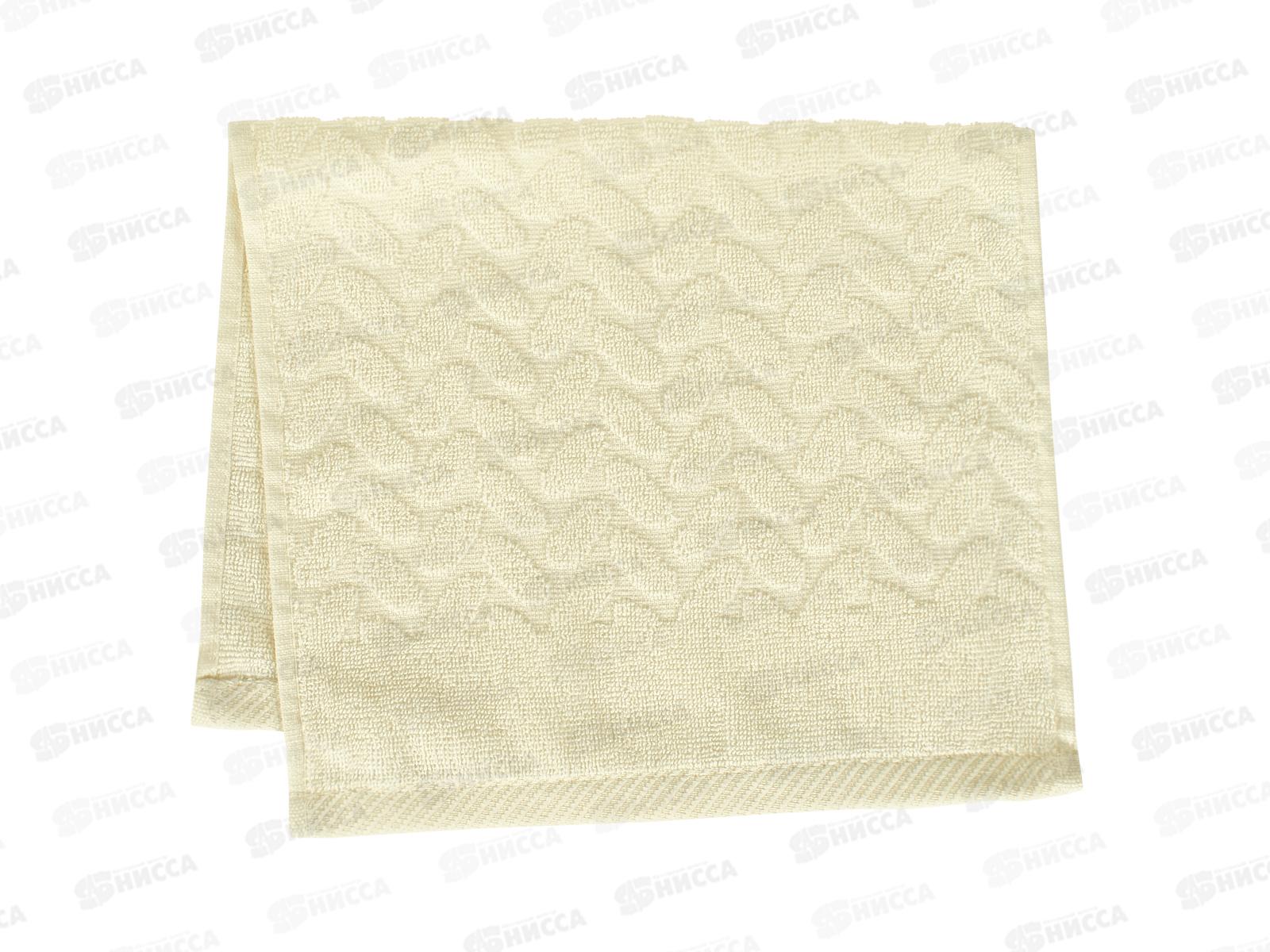 Полотенце махровое 30*50 Олеандр МВ-017 кремовый